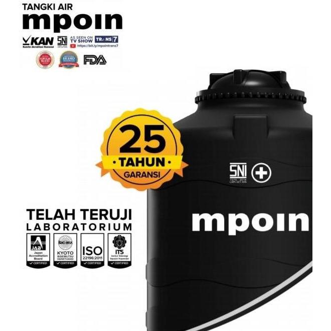 Tangki Air / Tandon / Toren Mpoin Plus 1200 Liter