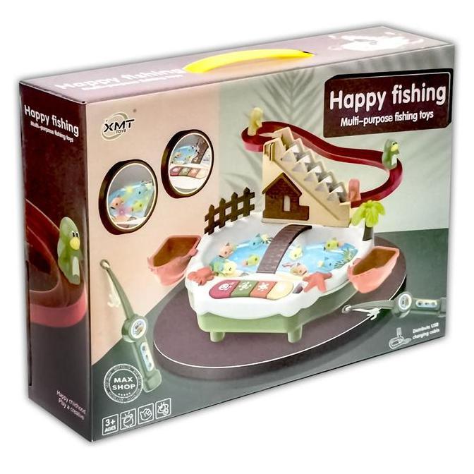 Happy Fishing 9941 2in1 3D Colorful Light - Mainan Anak Pancing Ikan