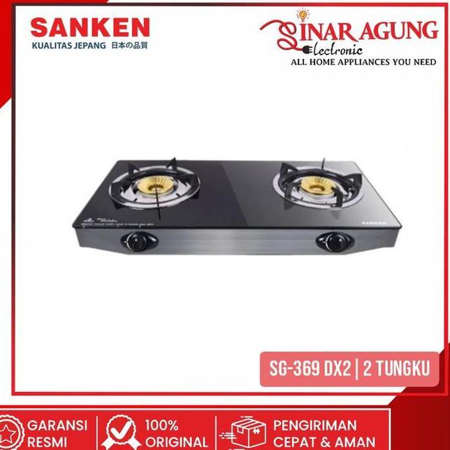 Sanken Sg369Dx2 Sg369Dx2 Kompor Gas 2 Tungku Garansi Resmi
