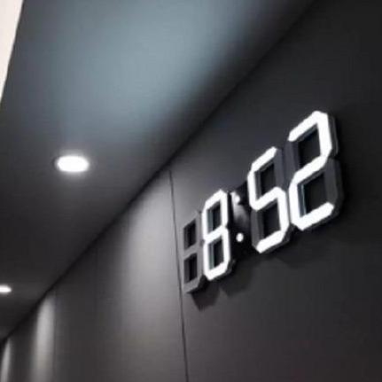 JAM DINDING DIGITAL LED/JAM MEJA-ALARM-SUHU/JAM 3D BESAR MODERN