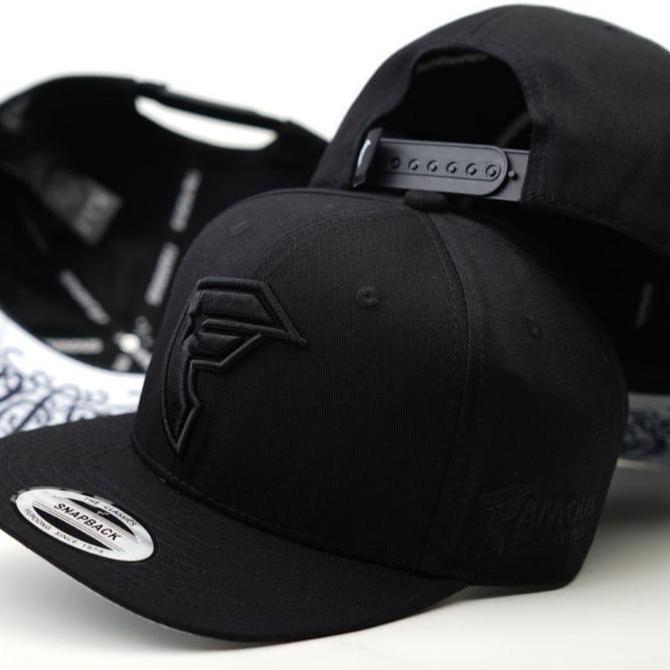 Topi Snpaback Logo F Hitam Logo Full Hitam