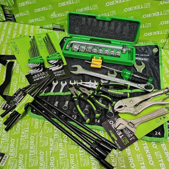 Tekiro Paket Bengkel Full Set / Alat Kunci Motor Mobil / Perkakas Bengkel / Tools Set