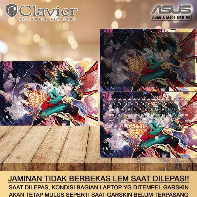 TERBARU - Cover Garskin Laptop Asus VivoBook A409 A409F A409FA Bening Transparan