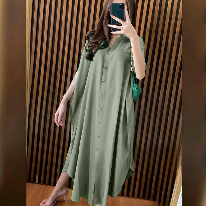 OOTD Aluna Tunik - Tunik Jumbo Wanita - Homedress - Long Tunik Wanita Bigsize - Homedress bigsize - 