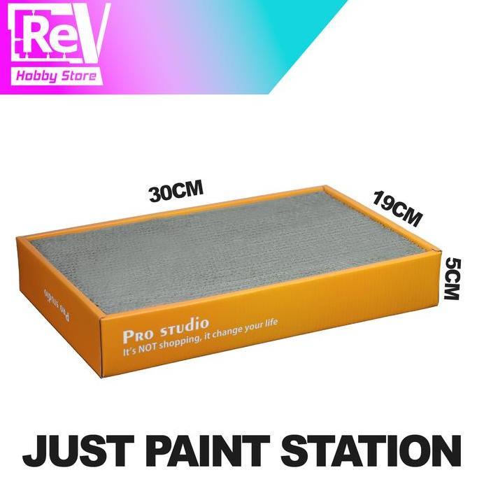 Mumpungready- Pro Studio Paint Station Tempat Paint Stand Paint Clip Grip