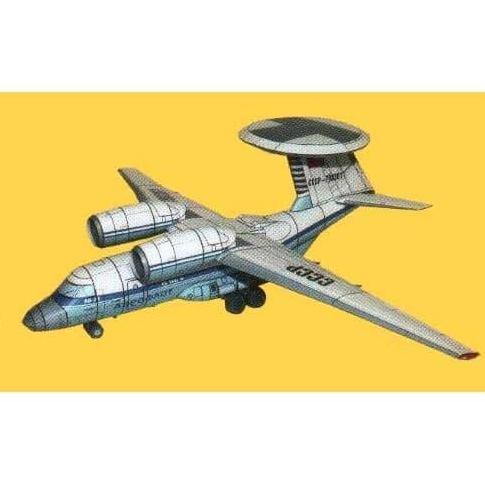 (Mainan Kertas) DIY Papercraft Soviet Antonov An-71 Madcap AWACS