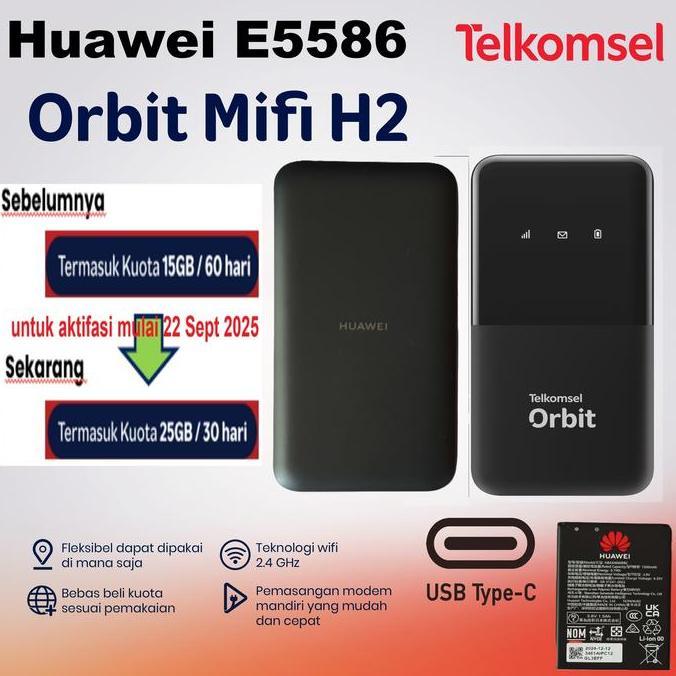 Mmhstore- Mifi Router Modem Wifi 4G Huawei E55 Telkomsel Orbit Mifi H Free 5Gb Support Bypass