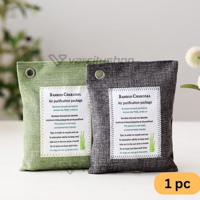 Lansungkirim- Kantong Arang Bambu 100% Arang Bambu Aktif Bamboo Charcoal Air Purifying Bag
