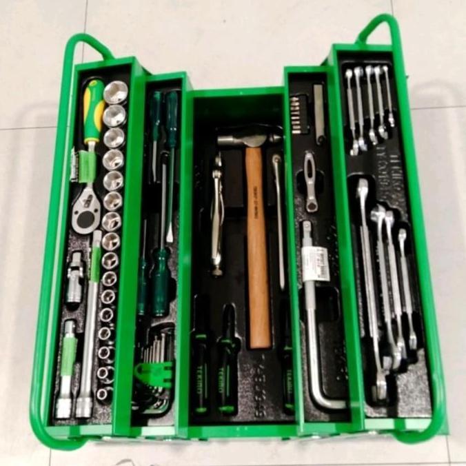 Tekiro Tool Box Set 72 Pcs Mekanik Tools Toolbox Alat Perkakas Tukang