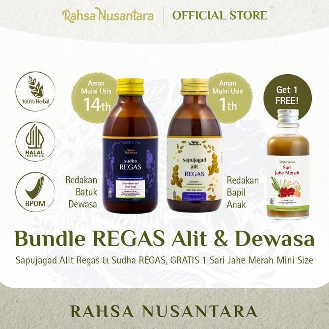 Zerox- Bundle Sudha Regas & Regas Alit 200Ml [Gratis Sari Jahe Merah]