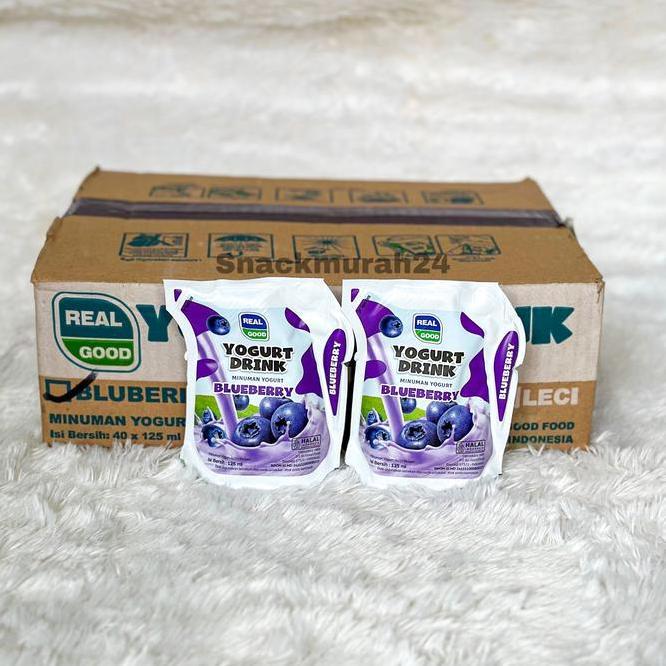 Real Good Yoghurt Pouch 125Ml 1 Dus Isi 40 Pcs Susu Yoghurt Real Good Halal D0026