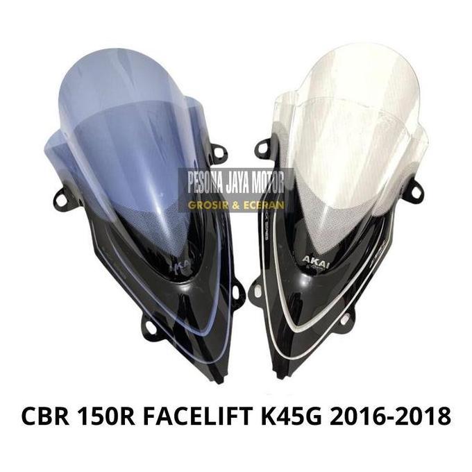 VISOR CBR 150R FACELIFT WINSHIELD CBR 150R WINDSHIELD CBR 150R FACELIFT K45G 2016-2018 MERK AKAI RAC