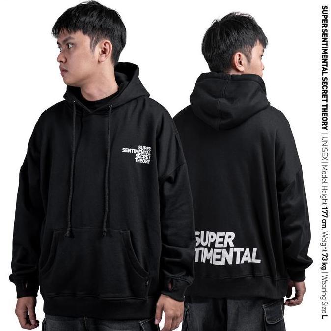 FLASH SALE SSST Mountain Oversized Hoodie Black FLASH SALE