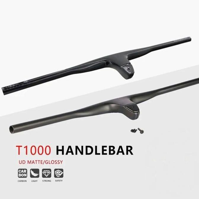 EVAJAYAMANDIRI - MTB INTEGRATED CARBON HANDLEBAR STEM 50 60 70 80 90 STANG SEPEDA XC
