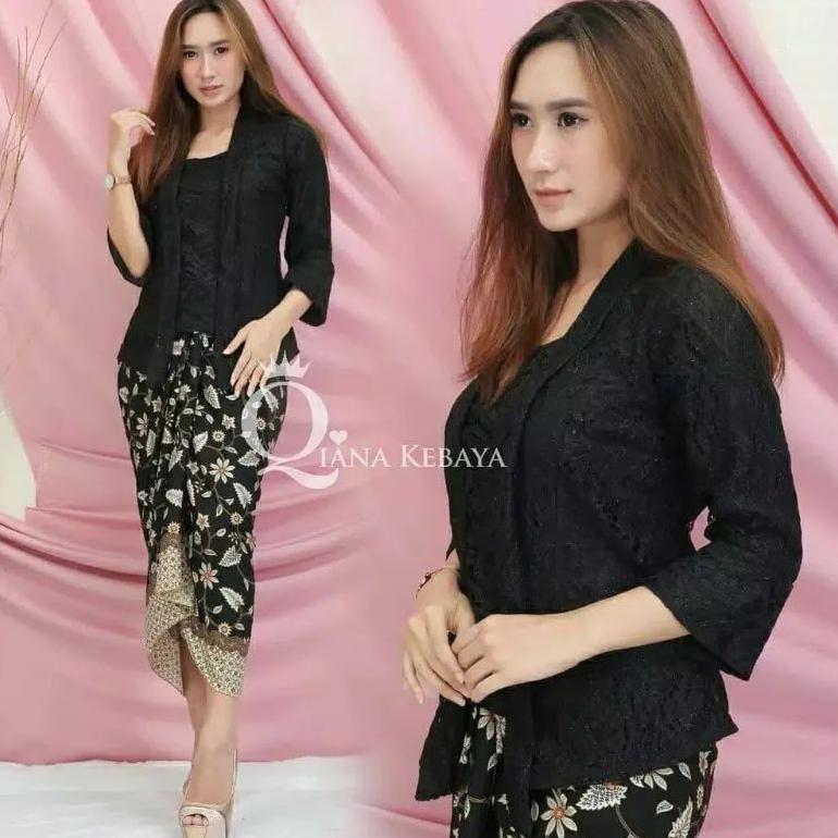 Sale Set Kebaya Kutubaru Brokat Modern Baju Wisuda Pesta Kondangan Tunangan Kartinian Atasan Kebaya 
