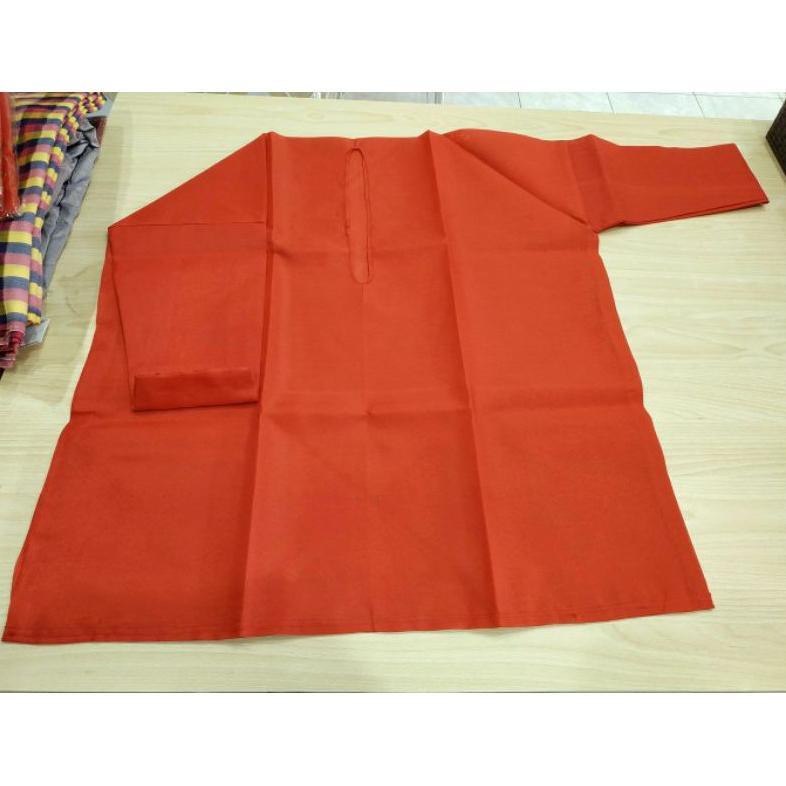 Tahan Lama  Baju Bodo Adat Bugis Makassar Dewasa Polos Tokko Asli Lengan Panjang  - Tenun Sengkang B