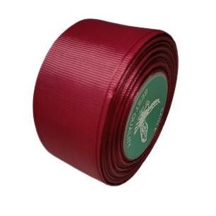 Langsungpas- Pita Grossgrain Merah Maron Ukuran 4Cm Per Roll