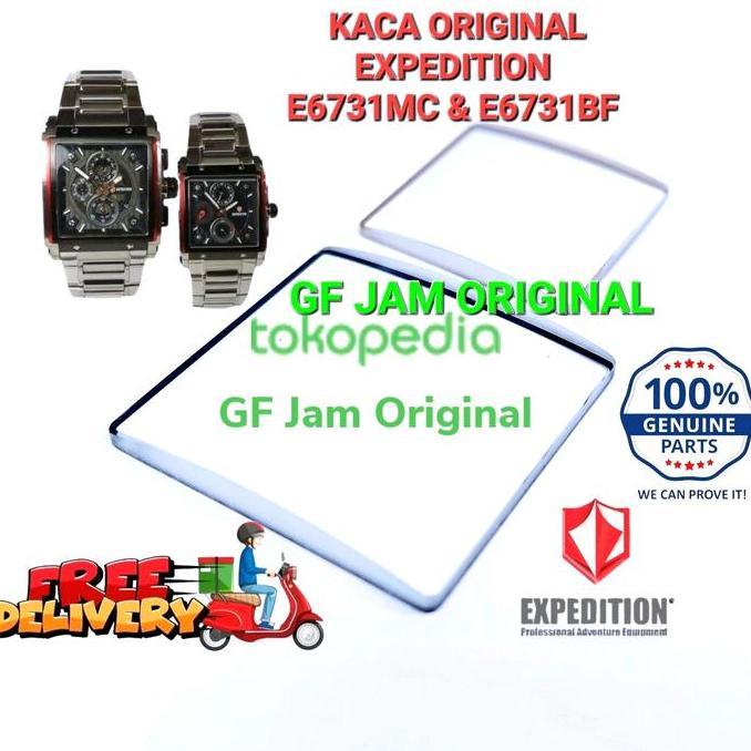 KACA JAM TANGAN EXPEDITION E6731 MC E 6731 BF ORIGINAL SPARE PART 100%