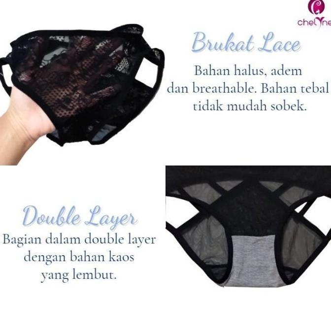 Chelyne Cd Mini Wanita V6808 Bahan Full Lace Brukat Sexy