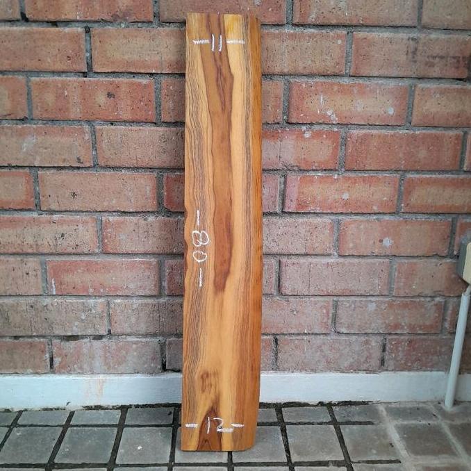 Papan Ambalan Meja Konsol Kayu Jati Asli Natural Prefinished A1 80cm