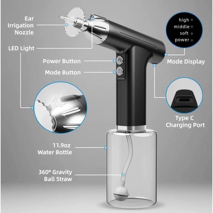 Electric Ear Cleaner Sistem Air irigasi Pembersih telinga