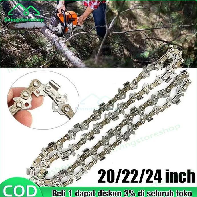 ORIQIR Chainsaw blade Rantai chainsaw 20Inch/22Inch/24 Inch Chainsaw Chain Aksesori rantai gergaji l