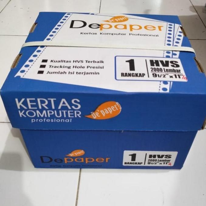 Kertas Continuous PPOB 1ply 9,5x11"/4 (Bagi Empat Sejajar)