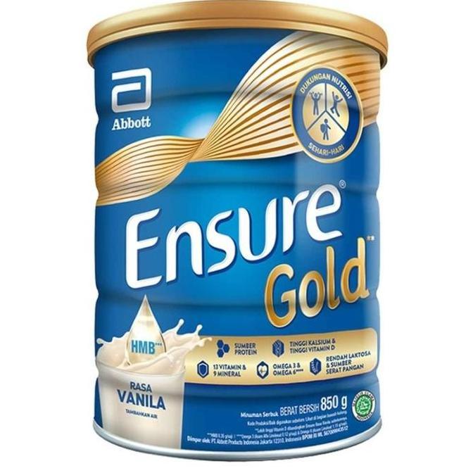 Nanabee312  - ensure gold vanilla 850gr - susu - lansia - orang tua - lanjut usia