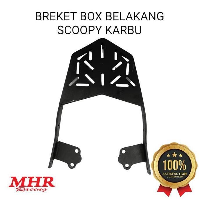 Breket Box Scoopy Karbu MHR Racing Dudukan Bagasi Belakang Motor