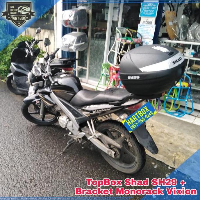 Paket Murah Box Motor Shad SH29 + Bracket Breket Monorack Vixion Old