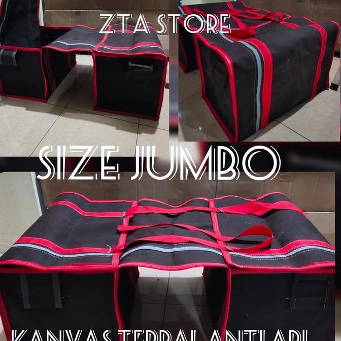tas kurir jumbo kanvas truk _tas motor jumbo_keranjang motor jumbo