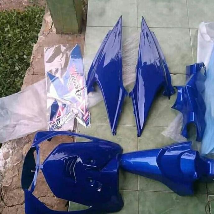 cover full body halus motor honda beat karbu full biru