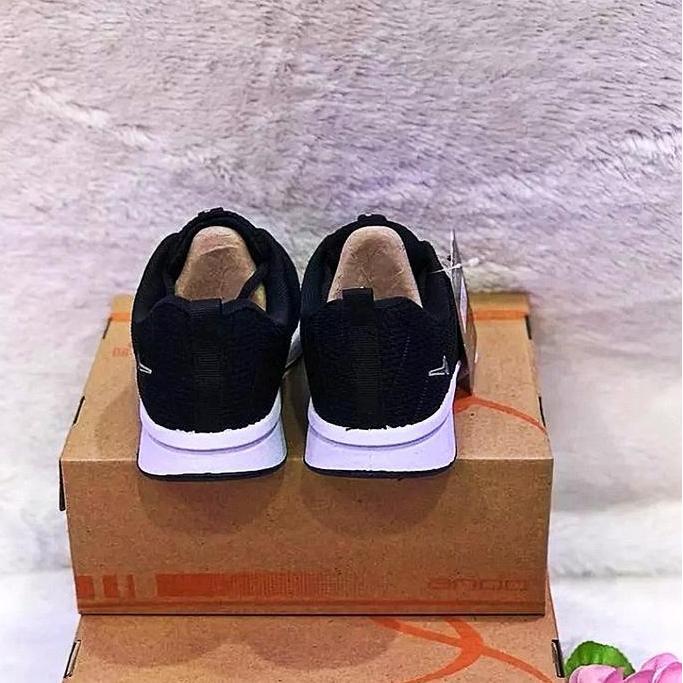 Sneakers Pria Ando Sepatu Sekolah Anak Ando Saga/Rebeca Hitam Putih/Hitam Hitam Terbaru Murah Meriah