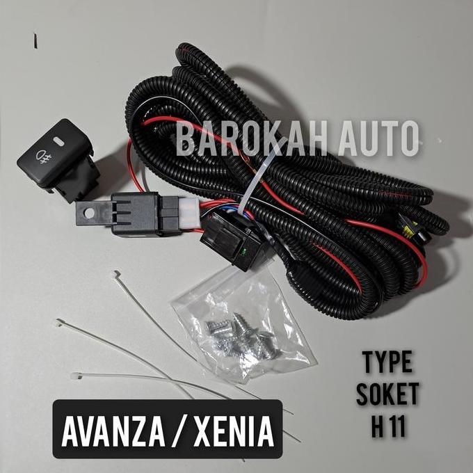 Promo kabel foglamp set avanza xenia universal type soket foglamp H11 Diskon