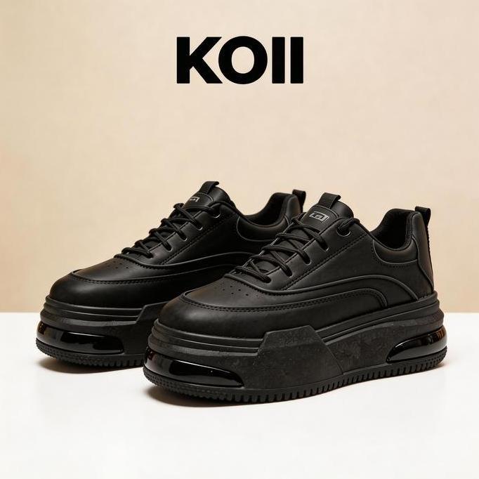 Penjualan langsung dari pabrik sepatu pelajar wanita warna hitam, sepatu olahraga kasual gaya Korea,