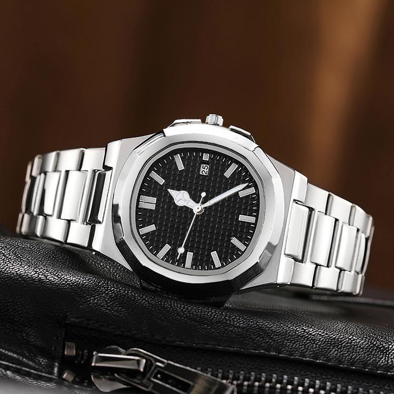 TERBARU Jam Tangan Pria Men Watches Original Stainless Steel Golden Fashion Business