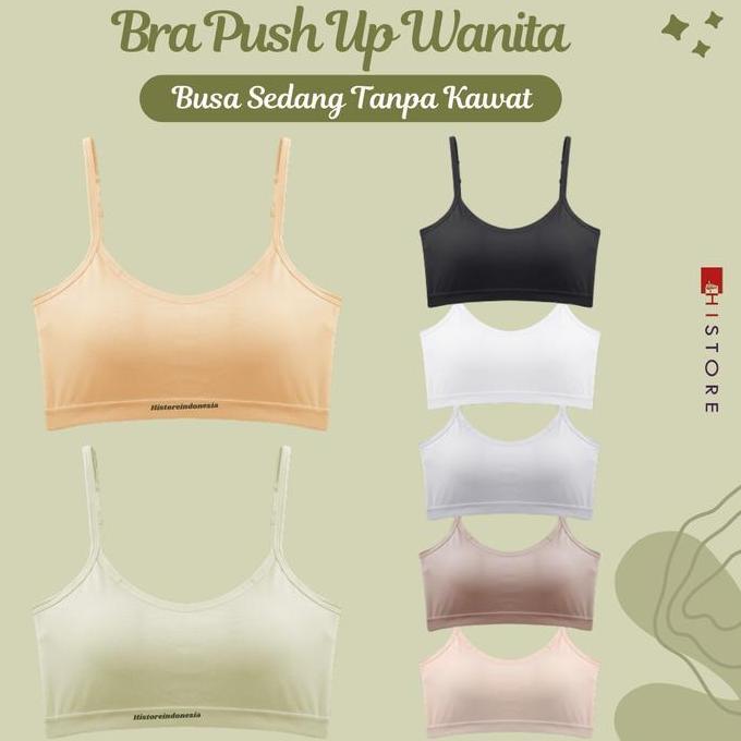 Bra Push Up Premium Wanita Bahan Katun Cup AB ( Cup A-B ) Ukuran 40-70 kg Soft & Comfort 382