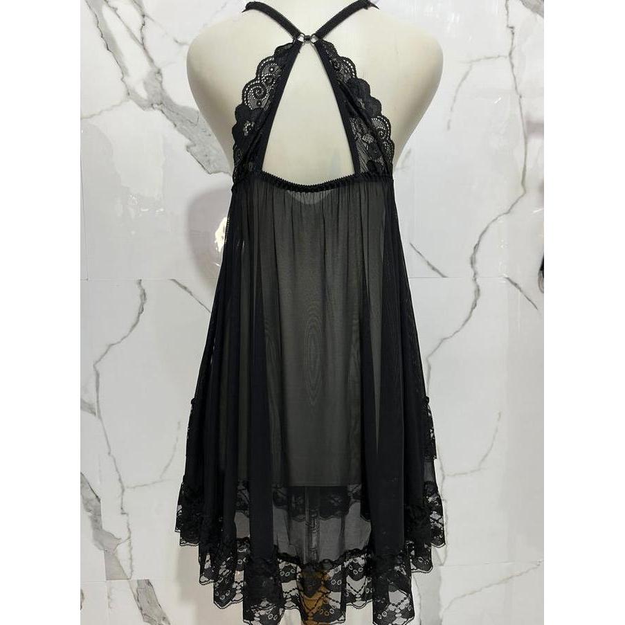 Pakaian Dalam Dress Haram Wanita Daster Brukat Full Terawang Ld 130 Patricia (2)