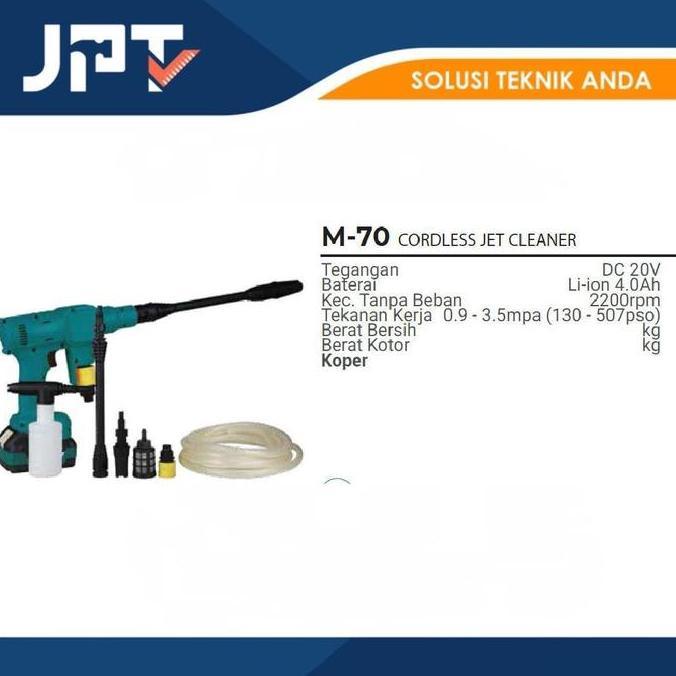 NEW CORDLESS JET CLEANER M-70 / MESIN JET CLEANER BATRE MODERN M70