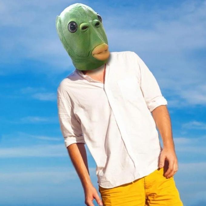 TOPENG ALIEN HALLOWEEN, MASK VOGUE HALLOWEEN, TOPENG TIKTOK IKAN