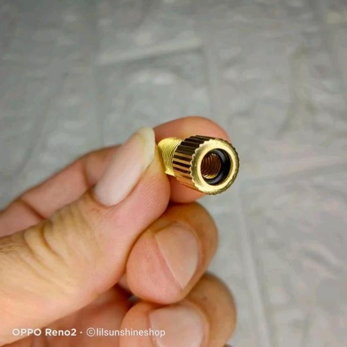 Adaptor Cop Pompa Ban Dalam Sepeda MTB Roadbike Fixie Pentil Presta FV STRUMMER Taiwan
