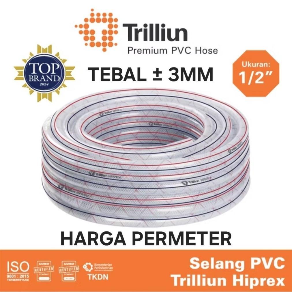 Promo Cod Selang Air Trilliun Hiprex 1/2 Inch Selang Benang 1/2 Trilliun ( Harga Permeter ) ><