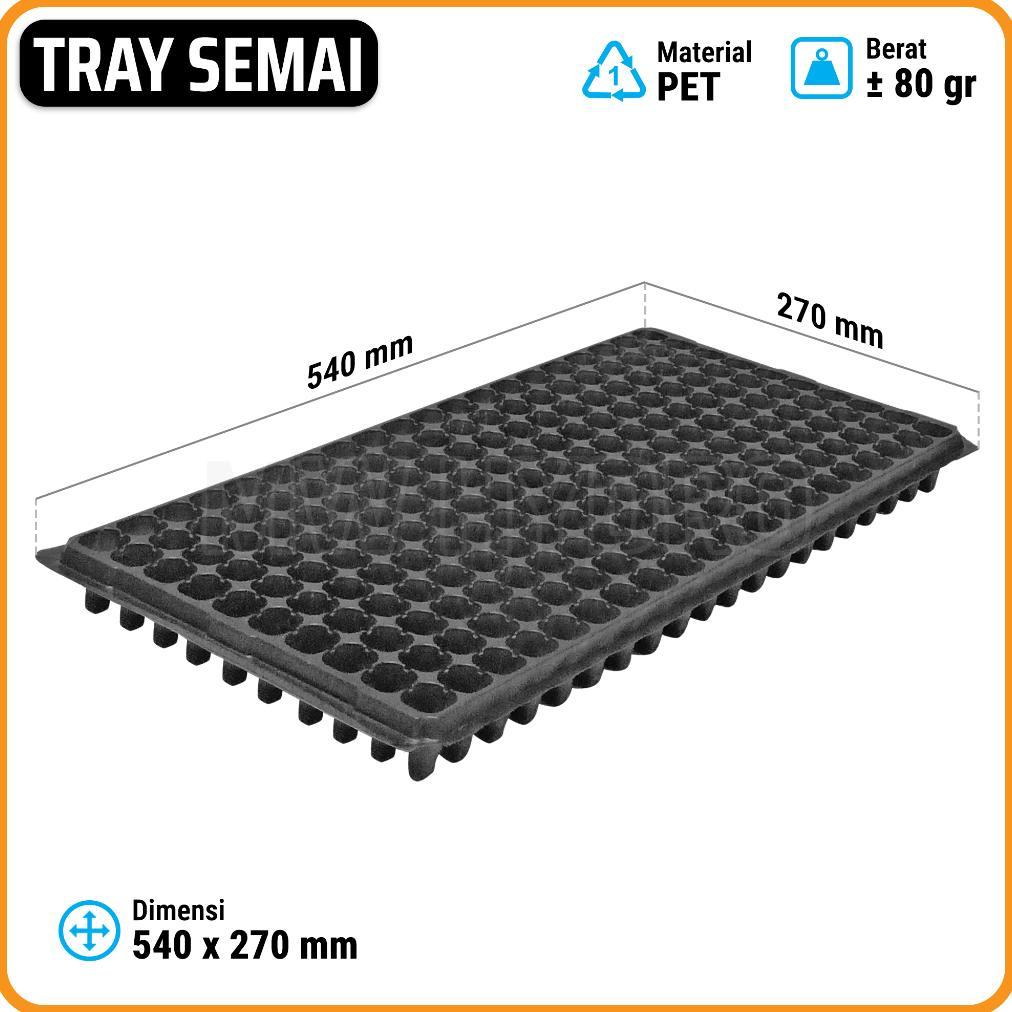 Promo Cod Tray Semai Pet, Pot Tray Penyemaian Bibit Tanaman, 200 Lubang / 200 Holes Seedling Tray ><