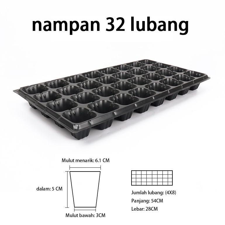 Promo Cod Tray Semai Tebal 1 Mm - Tray Semai - Pot Benih - Pot Bibit ><