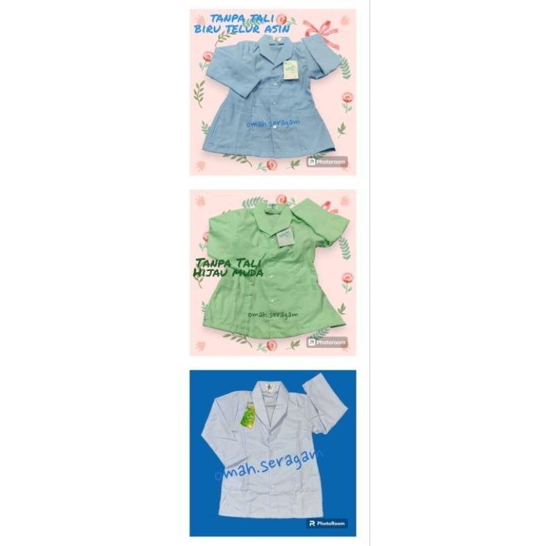 BEST SELLER SERAGAM PUTIH, HIJAU MUDA, BIRU TELUR ASIN PUTRI MTS, MA, MADRASAH, GURU, PERAWAT, DOKTE