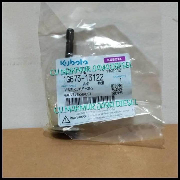 TERLARIS VALVE EXHAUST,KLEP API D1105 1G673-13122 KUBOTA 