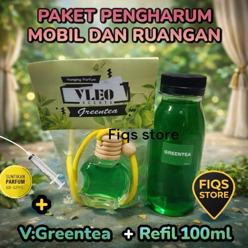 Limited Paket Hemat Parfum Mobil Mewah Tahan Lama Botol Apel Vleo + Refill 100Ml