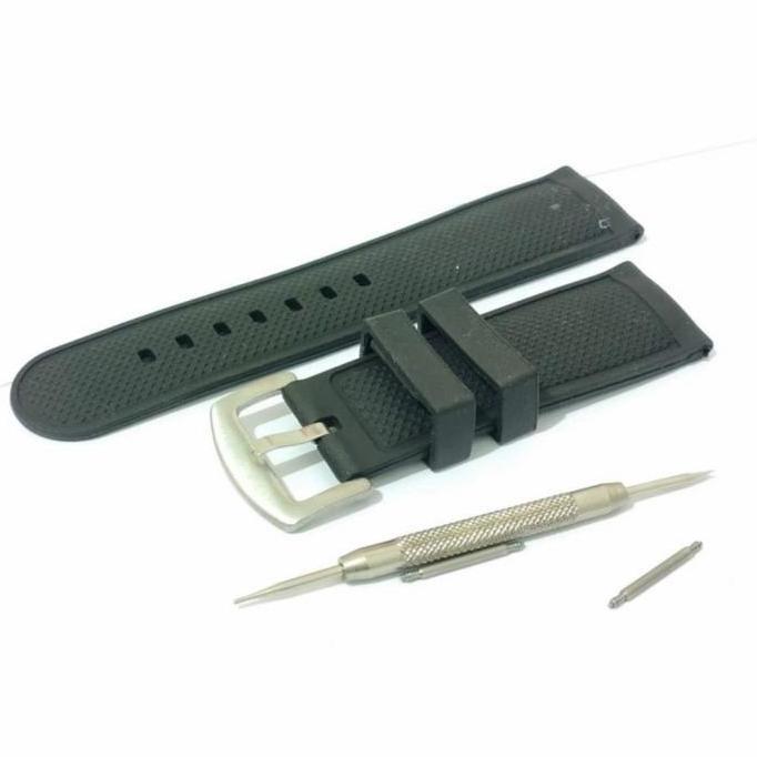 Strap Tali Jam Tangan Karet Ruber Strap 24mm Police Timberland Diesel