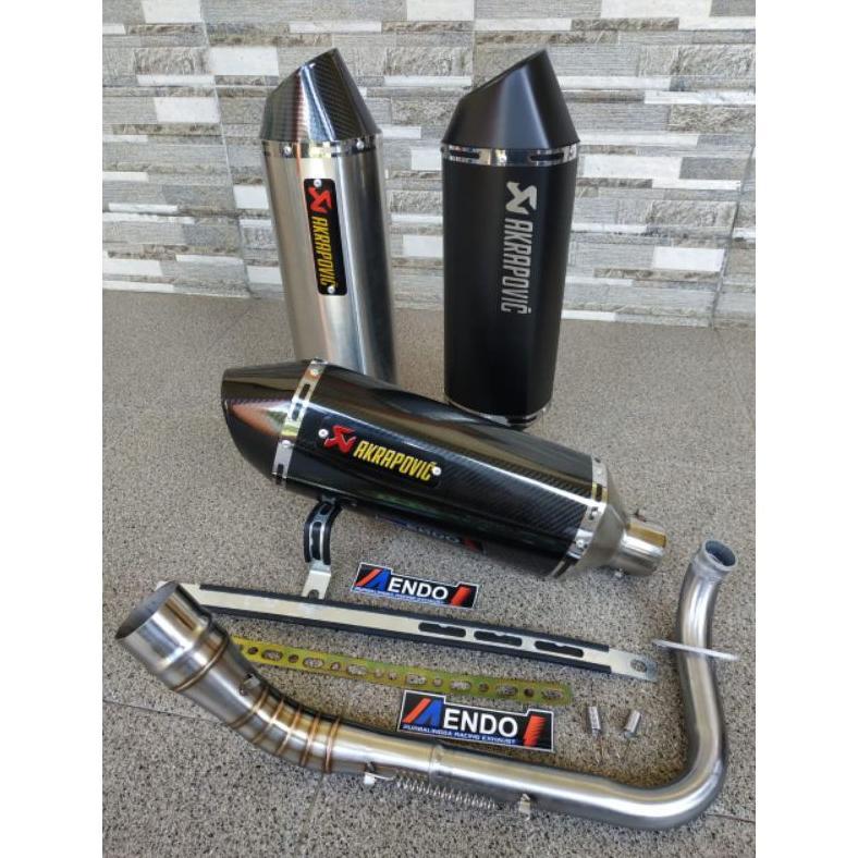 Murah  Knalpot Racing Akrapovic Layang Nmax Aerox Adv Genio Pcx Vario Xmax Mio Scopy Beat Dll