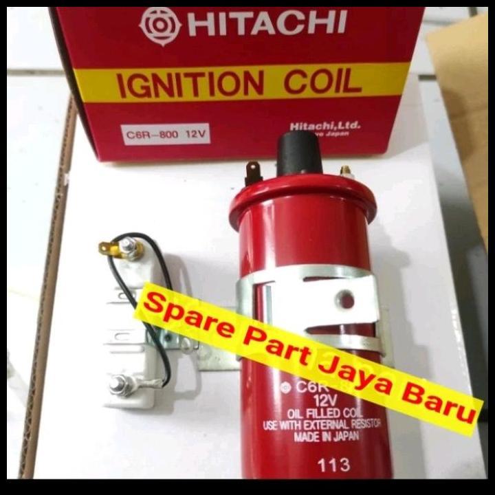 HOT DEAL IGNITION COIL KOIL PENDEK 12V UNIVERSAL HITACHI ORIGINAL 